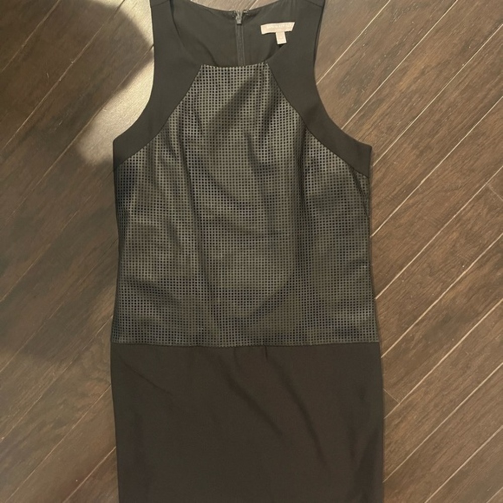 Banana republic faux leather shift dress